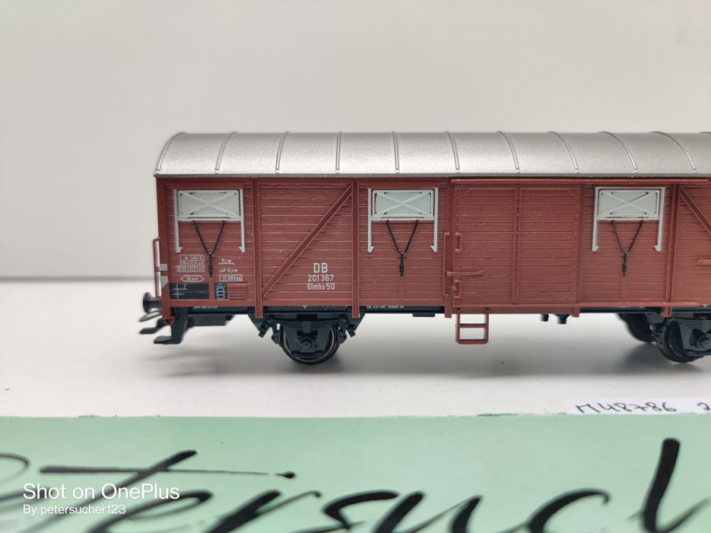 Märklin H0 AC 48786 1x ged. Güterwagen aus Set / Glmhs50 / NEM / DB
