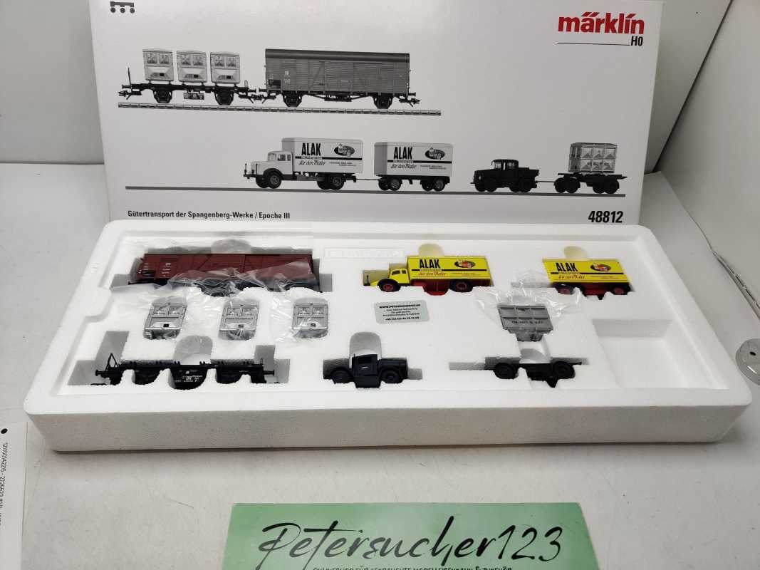 Märklin H0 AC 48812 / historische Themen-Set „Gütertransport der Spangenberg-Werke“ / OVP