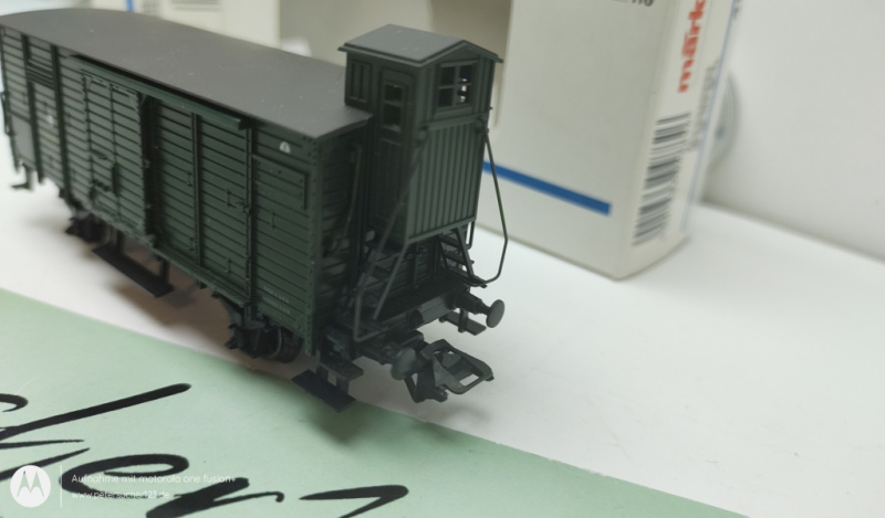Märklin H0 4882 Gedeckter Güterwagen mit Bremserhaus 31095 München / DR / OVP