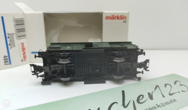 Märklin H0 4882 Gedeckter Güterwagen mit Bremserhaus 31095 München / DR / OVP