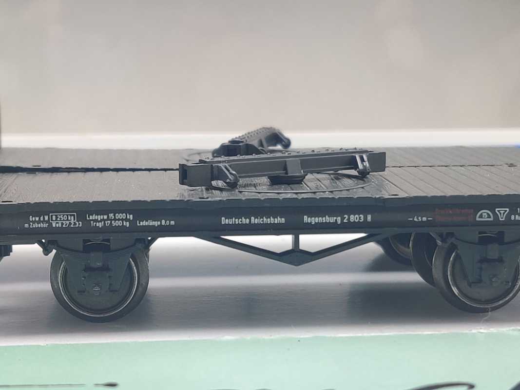 Märklin H0 AC 48840 Drehschemel-Wagenpaar mit Holz / NEM / DRG / OVP weiß