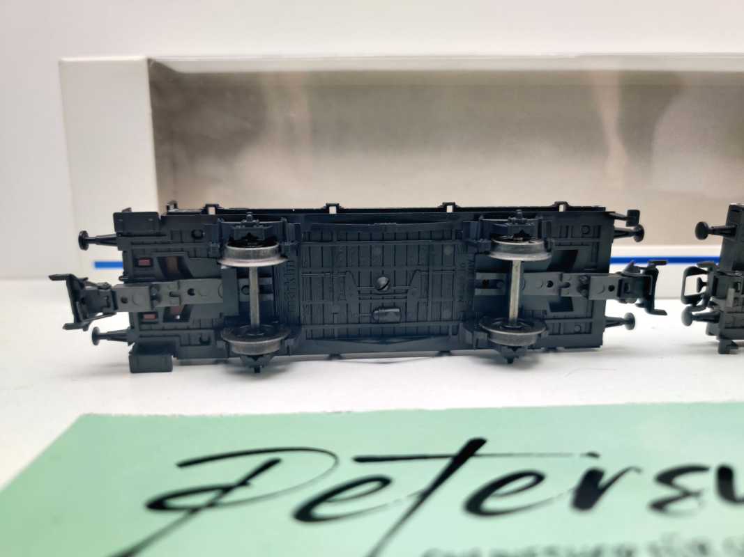 Märklin H0 AC 48840 Drehschemel-Wagenpaar mit Holz / NEM / DRG / OVP weiß