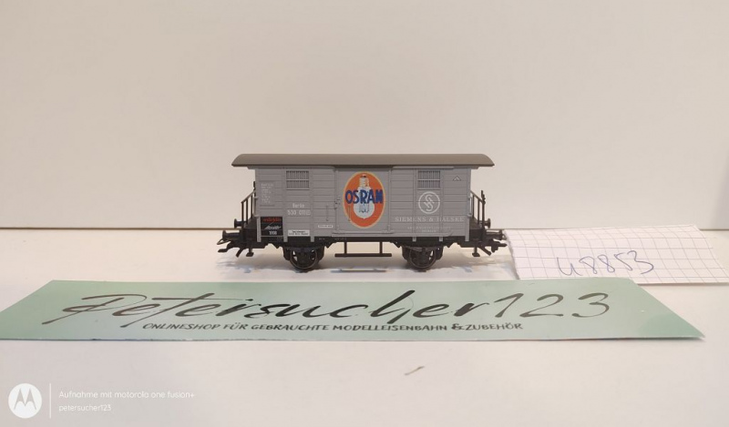 Märklin H0 AC 48853 ged. Güterwagen / JW 1998 "OSRAM" / NEM / Privatwg