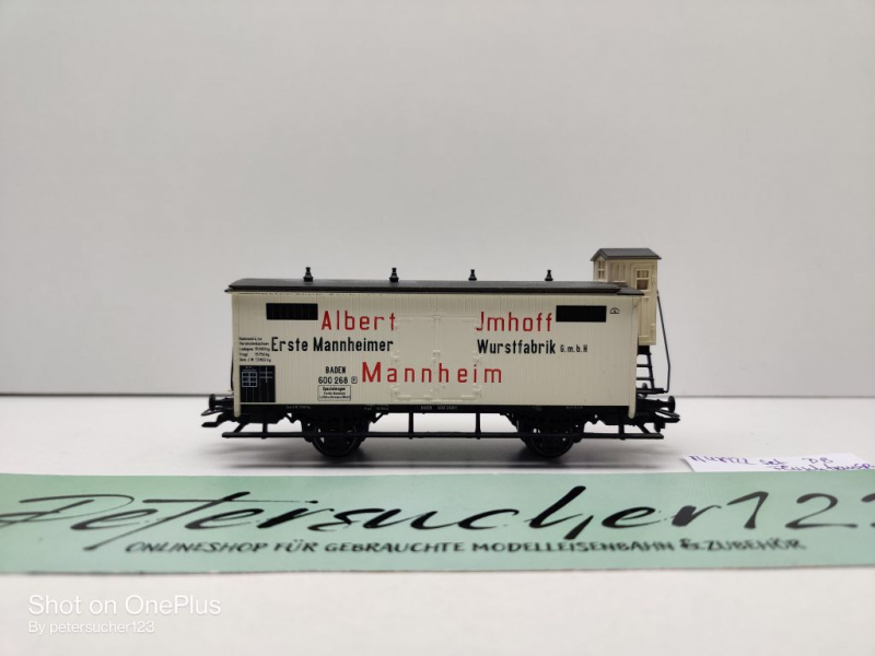 Märklin H0 AC 48922 1x Kühlwagen aus Set "Fleischtransport" / NEM / Privat BadStB