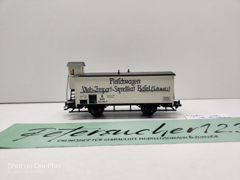 Märklin H0 AC 48922 1x Kühlwagen aus Set "Fleischtransport" / NEM / Privat BadStB