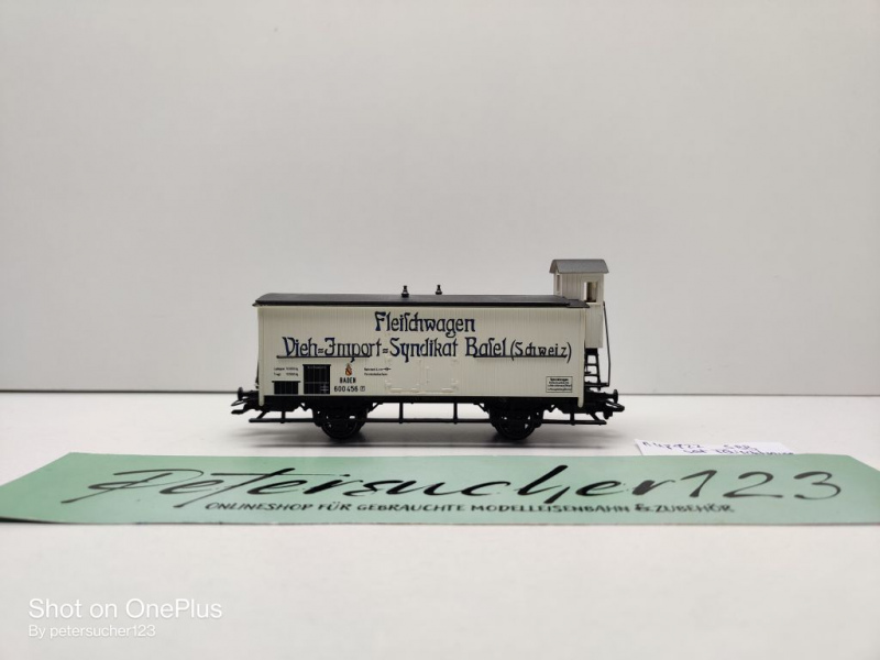 Märklin H0 AC 48922 1x Kühlwagen aus Set "Fleischtransport" / NEM / Privat BadStB