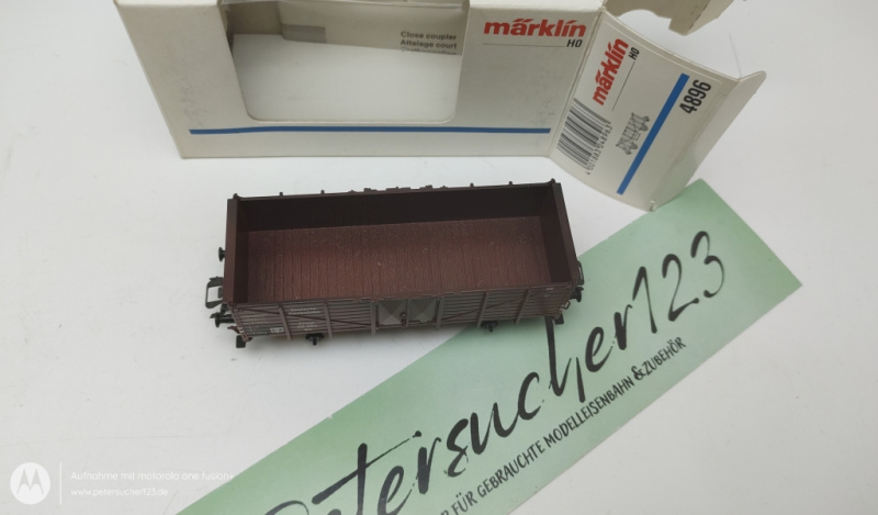 Märklin H0 AC 4896 Offener Güterwagen Braun / DR / OVP
