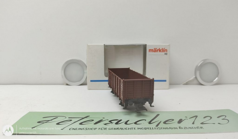 Märklin H0 4896 offener Güterwagen  / Om / NEM / DR (DDR) / OVP weiß