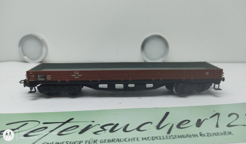 Märklin H0 AC 496 391 / 4-Achser Offener Güterwagen / Braun / DB