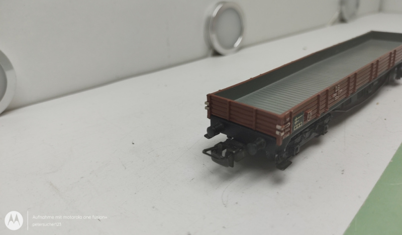 Märklin H0 AC 496 391 / 4-Achser Offener Güterwagen / Braun / DB