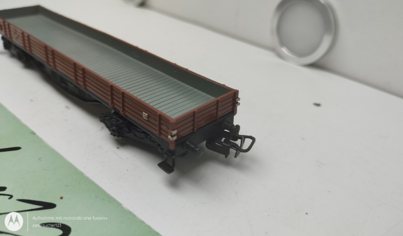 Märklin H0 AC 496 391 / 4-Achser Offener Güterwagen / Braun / DB