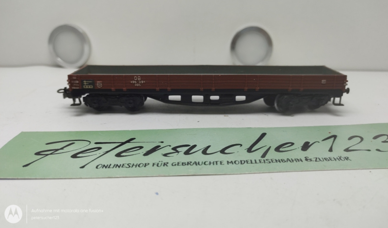 Märklin H0 AC 496 391 / 4-Achser Offener Güterwagen / Braun / DB