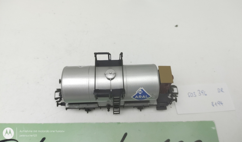 Märklin H0 AC 503 396  Kesselwagen / ARAL / Silber / Bremserhaus / DR