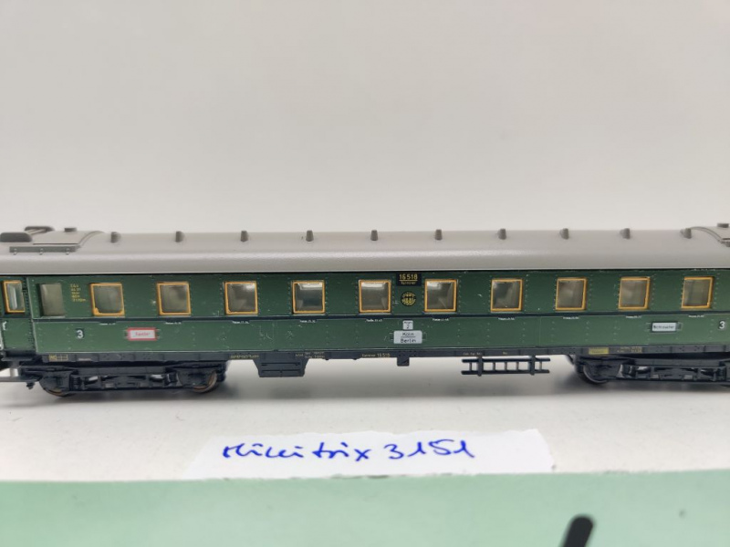 Minitrix N DC 13151 Schnellzugwagen 3. Kl / C4üe / DRG