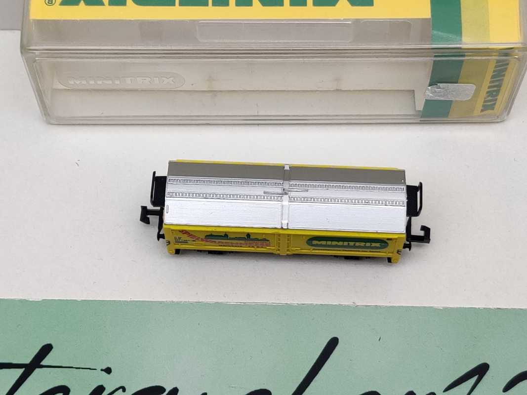 Minitrix N DC 51 3530 83 Schiebewandwagen "Spielwarenmesse'83 Tis858 / DB / OVP