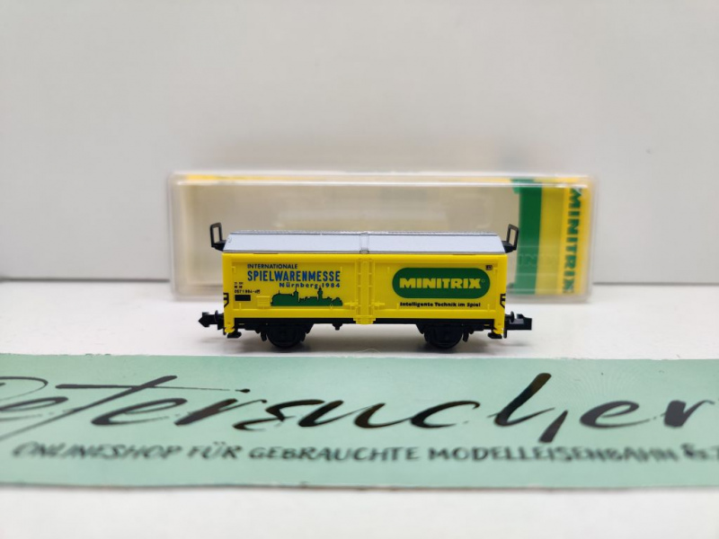 Minitrix N DC 51 3530 84 Schiebewandwagen "Spielwarenmesse'84" Tis858 / DB / OVP