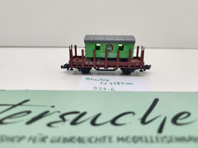 Minitrix N DC 51358700 Rungenwagen + Bauwagen "Hans Kraus NBG" Klm441 / DB