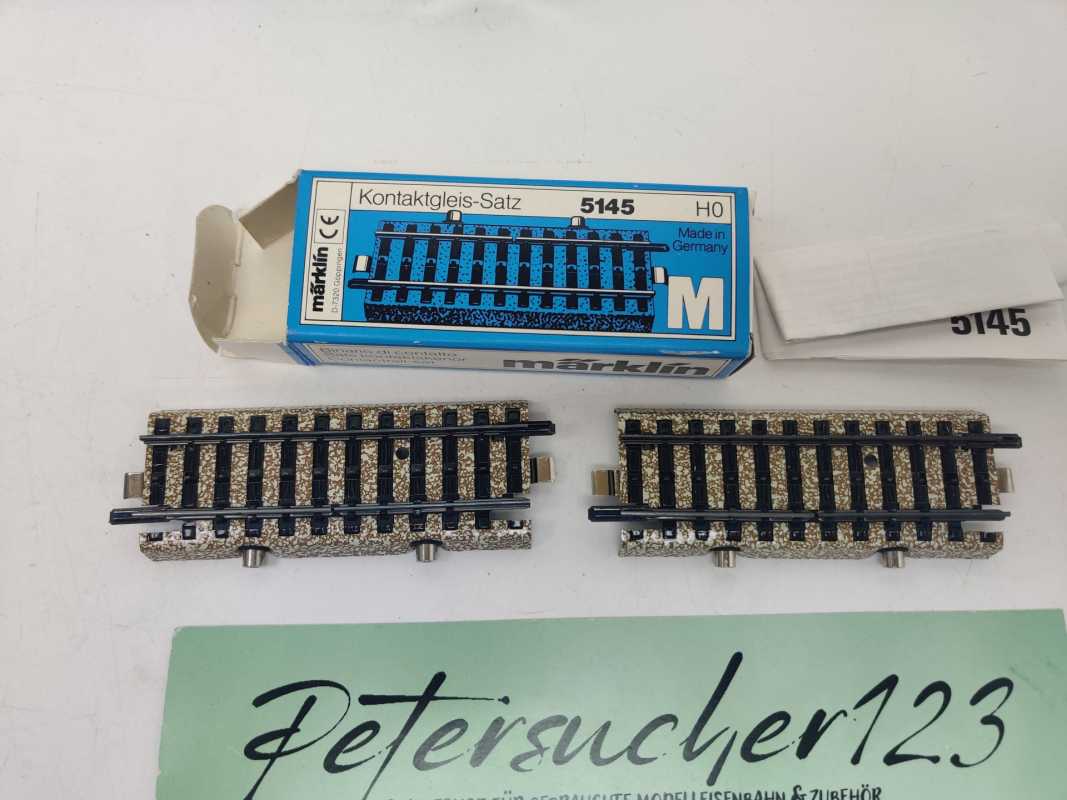 Märklin H0 AC 5145 geraden Kontaktgleis-Satz für das klassische M-Gleissystem / OVP
