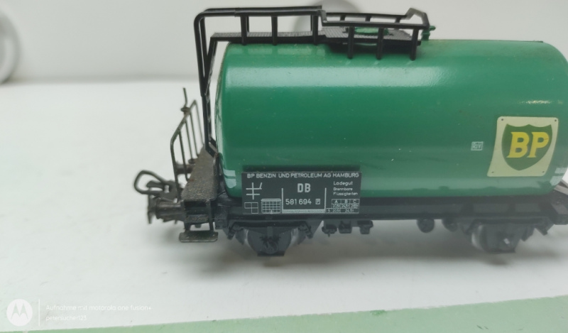 Märklin H0 AC  581694 Kesselwagen BP / 2-Achser / Grün / DB
