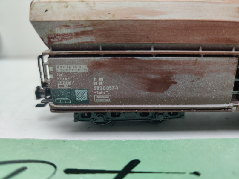 Märklin H0 AC 583 0 057-1 Großraumgüterwagen / Braun / gealtert / DB