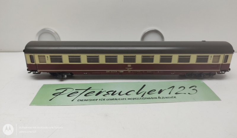 Märklin H0 AC 43858 / 618019 Personenwagen / 1.Kl. / Licht /  Beige - Rot / DB
