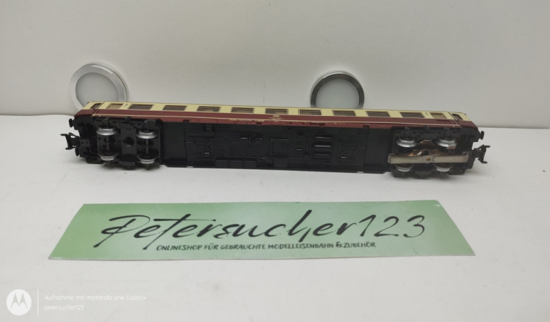 Märklin H0 AC 43858 / 618019 Personenwagen / 1.Kl. / Licht /  Beige - Rot / DB