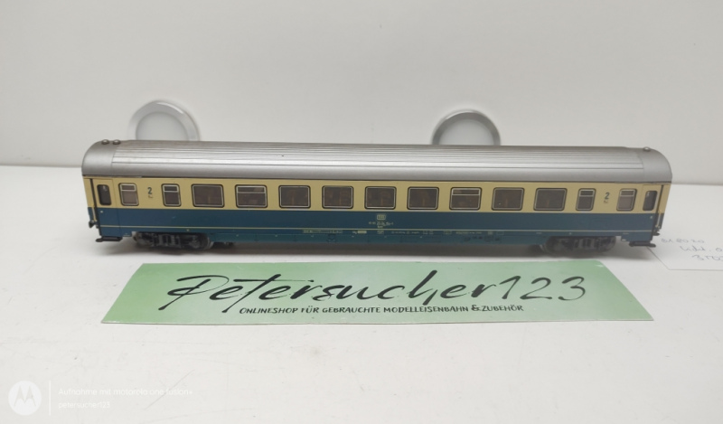Märklin H0 AC 618020 Personenwagen 2.Kl. / Blau / Beige / DB / 4-Achser