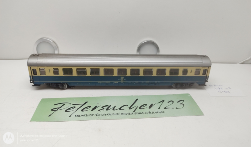 Märklin H0 AC 618020 Personenwagen 2.Kl. / Blau / Beige / DB / 4-Achser