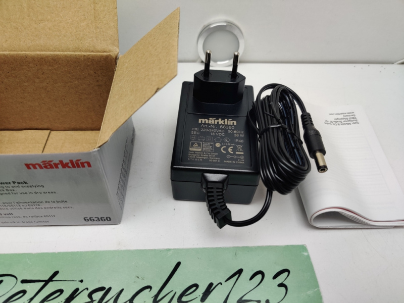 Märklin H0 66360 Schaltnetzteil 36 W / 220-240 Volt / OVP
