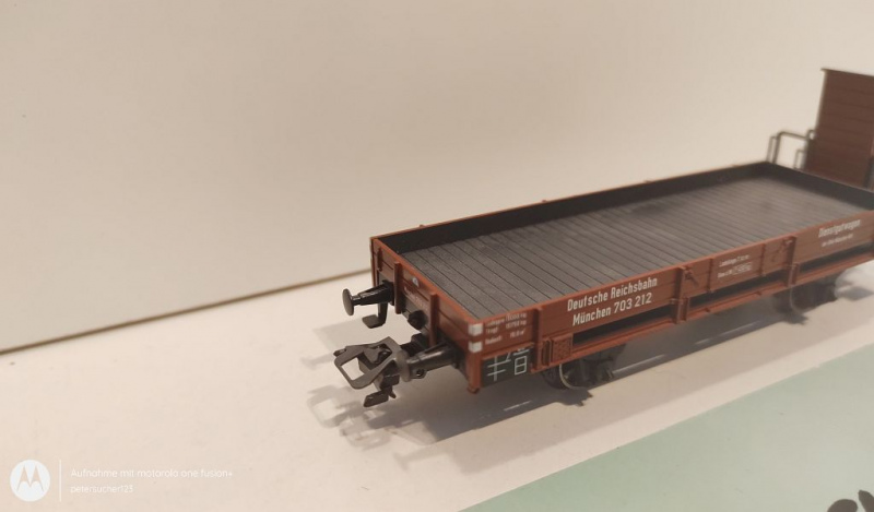Märklin H0 AC 67901 1x Niederbord m Brmshs aus Set "Gleisbauzug" / NEM / DRG