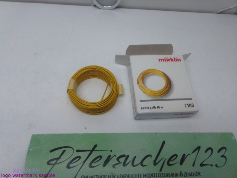 Märklin  7103 Kabel Gelb 10 Meter / OVP