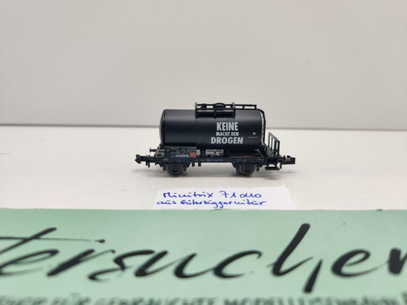 Minitrix N DC 71040 Kesselwagen "KEINE MACHT DEN DROGEN" / DB