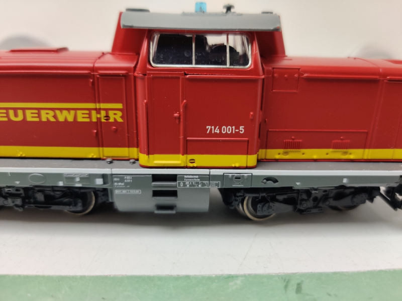 Märklin H0 AC 29757 / BR714 001-5 Diesellok Feuerwehr / Blinklicht / Digital / Analog