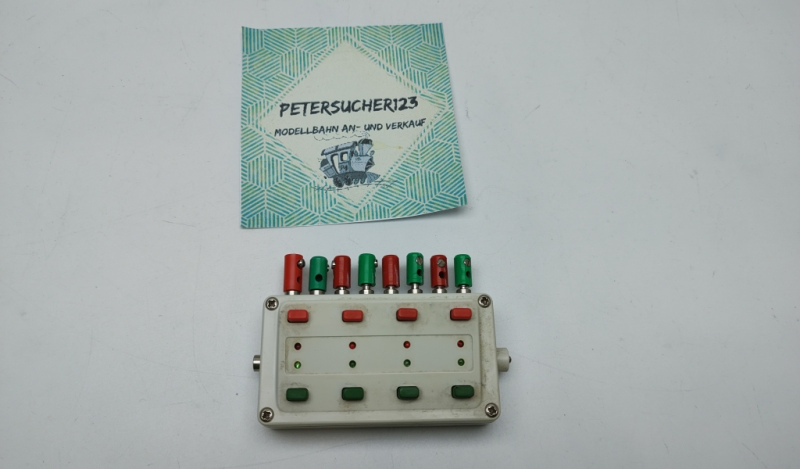 Märklin H0 7271 Stellpult + Rückmeldung  + Stecker Weiß