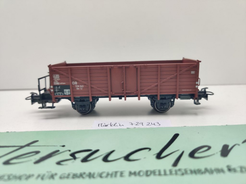 Märklin H0 AC Hochbordwagen 729 243 Om12 / NEM / DB