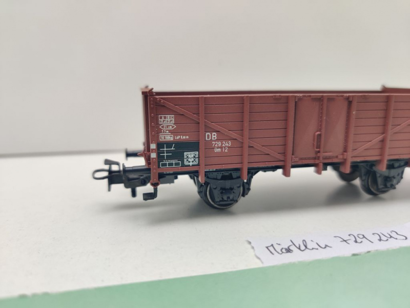 Märklin H0 AC Hochbordwagen 729 243 Om12 / NEM / DB