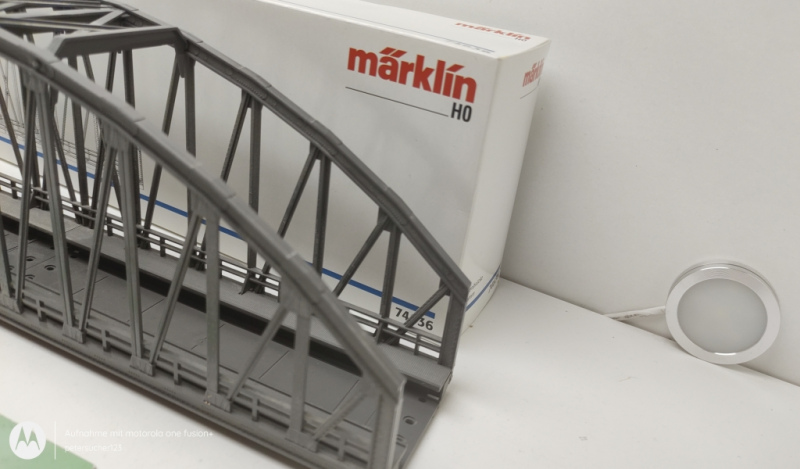 Märklin H0 1 x Gitterbrücke gerade 360mm C-Gleis  74636 / OVP