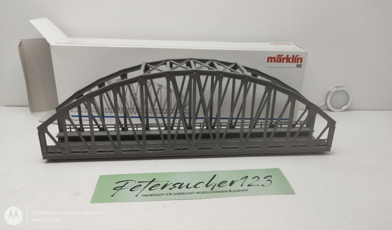 Märklin H0 1 x Gitterbrücke gerade 360mm C-Gleis  74636 / OVP