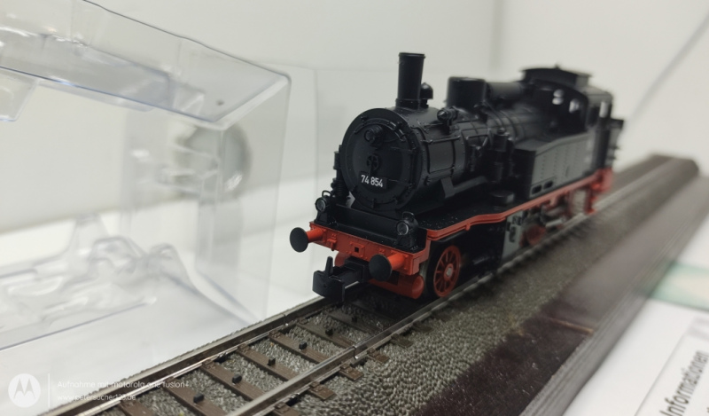 Märklin H0 AC 29074/ BR74 Dampflok aus Startpackung Schwarz DB Mfx