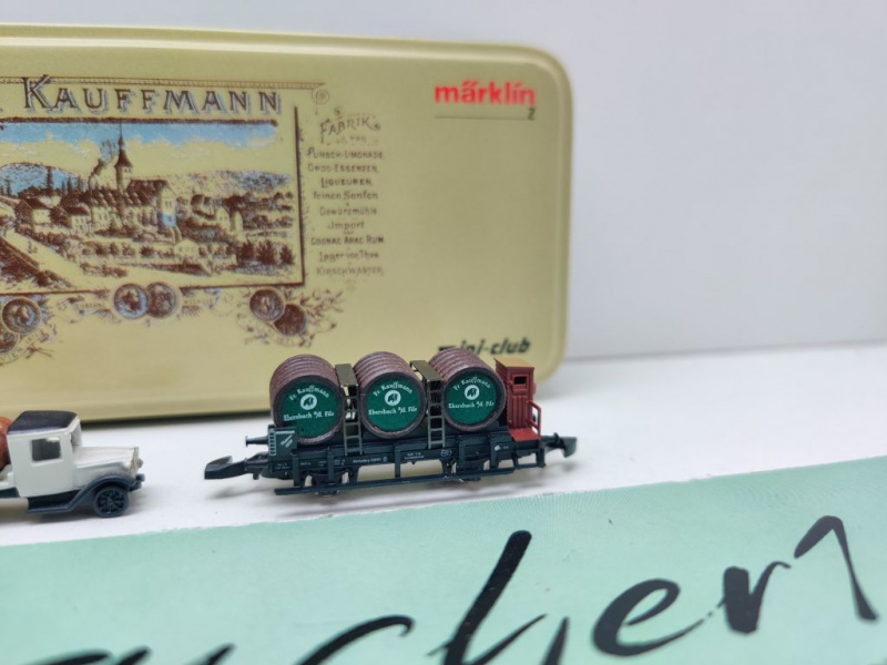 Märklin Z DC 80010 Faßwagen "Fr. Kauffmann" / Museumswg 1999 / K.W.St.E. / OVP