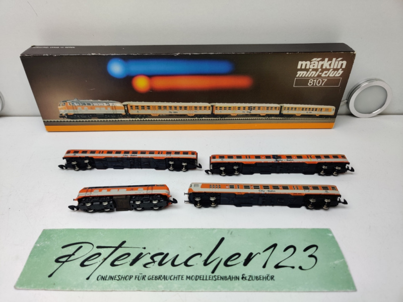 MÄRKLIN Z DC 8107 / vierteiliges Nahverkehrs-Zugset „City-Bahn“ der Deutschen Bundesbahn / DB / Digital / OVP