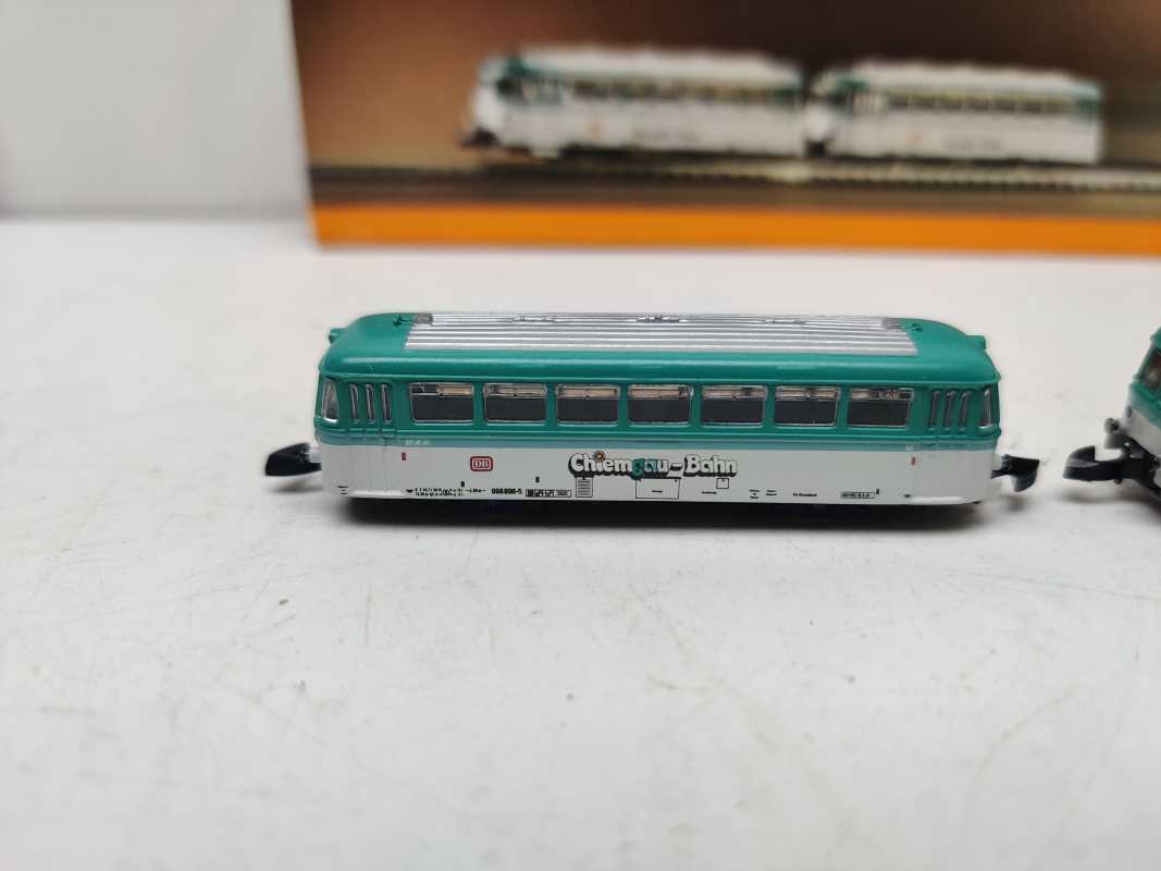 Märklin Z DC  8112 / zweiteiliges Dieseltriebzug-Set / "Schienenbus mit Steuerwagen" / DB / "Chiemgau-Bahn"/ Digital-Umbau / OVP