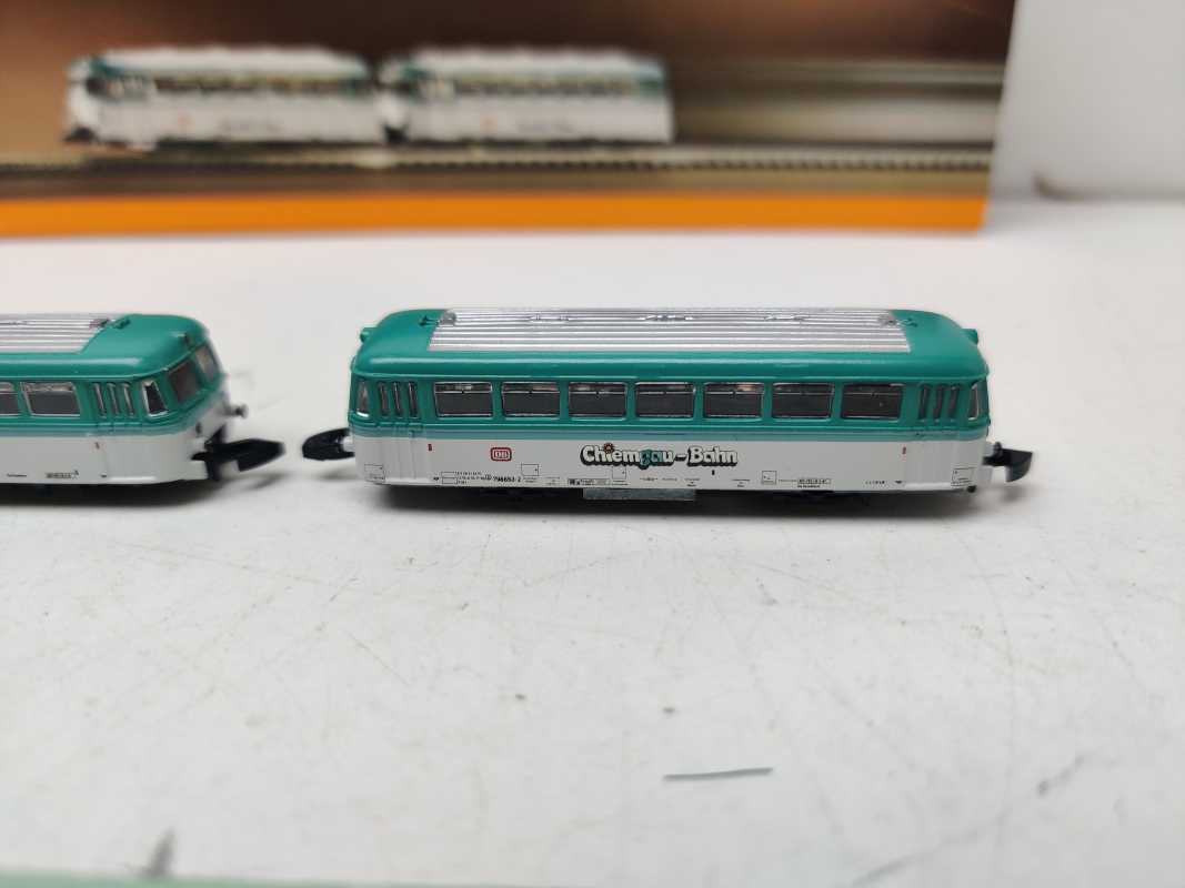 Märklin Z DC  8112 / zweiteiliges Dieseltriebzug-Set / "Schienenbus mit Steuerwagen" / DB / "Chiemgau-Bahn"/ Digital-Umbau / OVP