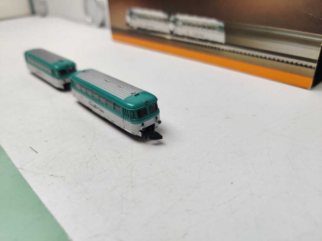 Märklin Z DC  8112 / zweiteiliges Dieseltriebzug-Set / "Schienenbus mit Steuerwagen" / DB / "Chiemgau-Bahn"/ Digital-Umbau / OVP