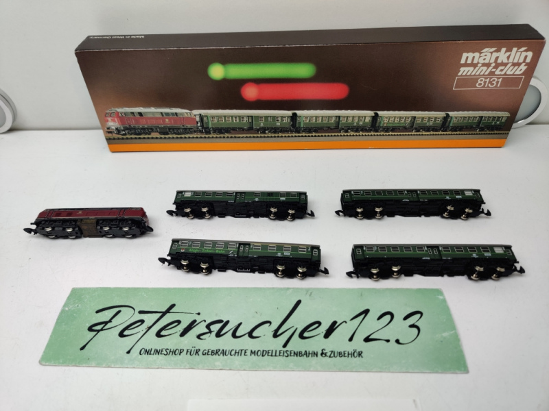 MÄRKLIN Z DC 8131 / fünfteiliges Nahverkehrs-Zugset „Allgäu-Zollern-Bahn“ der Deutschen Bundesbahn DB / Analog / OVP