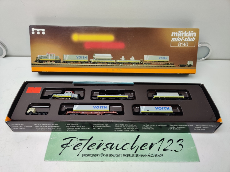 Märklin Z DC 8140 Märklin Werks Zug Voith MHI / Analog / OVP
