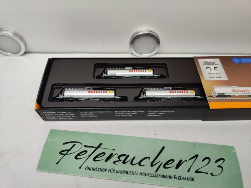 Märklin Z DC 82201 Güterwagen Set / 3 Kesselwagen Shell / SBB / E615 / OVP