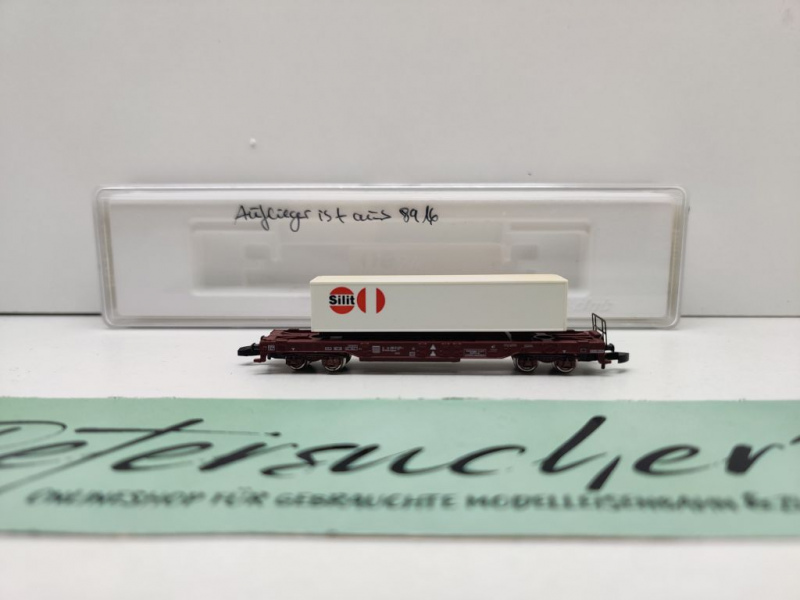 Märklin Z DC 82280 Huckepackwagen Auflieger Silit / Sdgkms707 / DB / ErsatzVP
