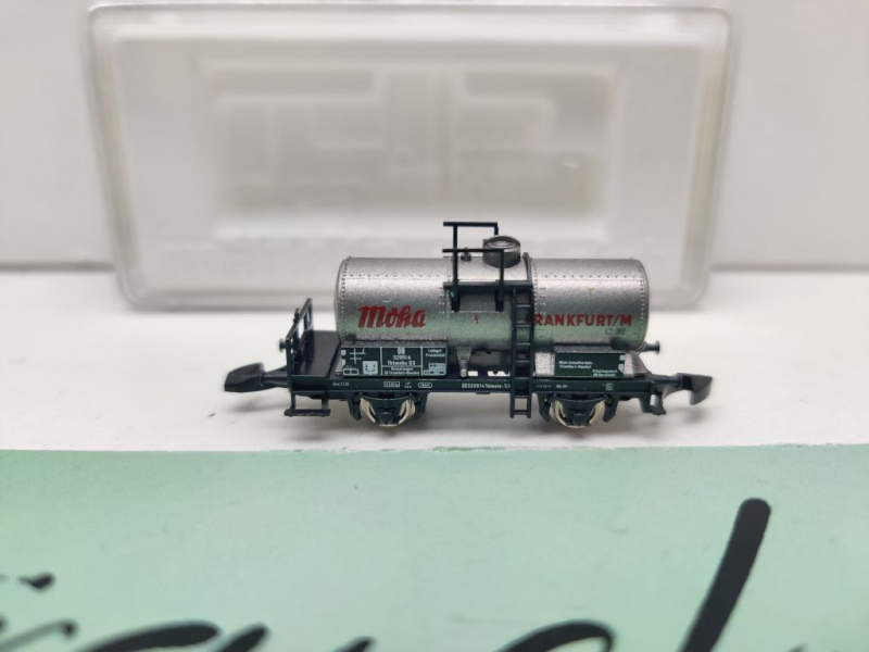 Märklin Z DC 82312 Kesselwagen Bremserbühne "Moha" / Tkkmehs53 / DB / OVP