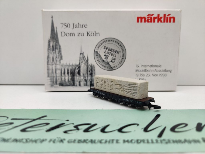 Märklin Z DC 82351.1998.01 Niederbordwg "750 J Dom zu Köln" / 16. IMA Köln'98 / OVP